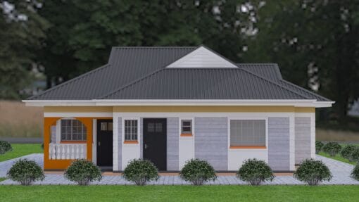 Contemporary 2 bedroom house plan