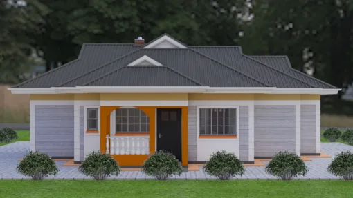 2 bedroom house design with plan