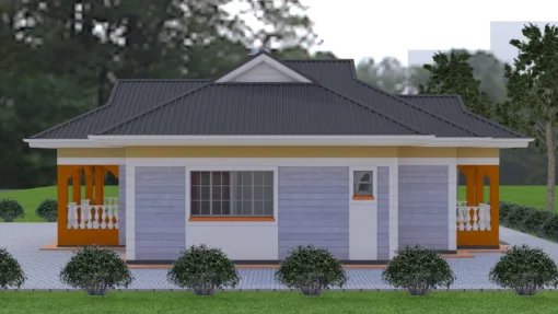 2 bedroom house design with plan