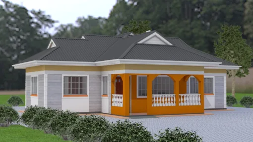 2 bedroom house design with plan