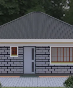 2 bedroom house plan design