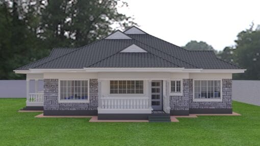 Spacious 3 bedroom house plan