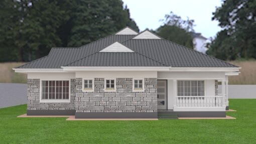 Spacious 3 bedroom house plan