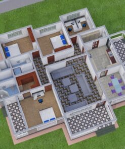 Spacious 3 bedroom house plan