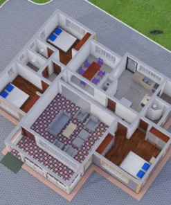 3 bedroom custom house plan design