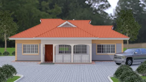 3 bedroom custom house plan design