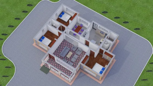 3 bedroom custom house plan design