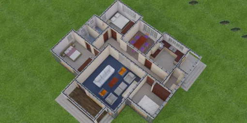 3 Bedroom House Design Building