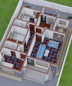 3 Bedroom House Design on a Narrow Lot