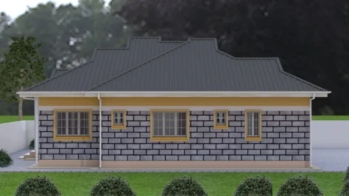 3 Bedroom House Design on a Narrow Lot