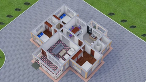 3 bedroom simple house plan