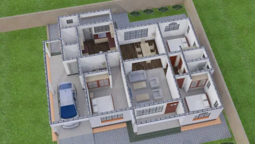 3 bedroom house plan with garage