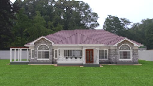 4 bedroom contemporary house plan 147