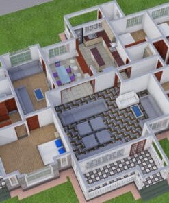 4 bedroom contemporary house plan 147