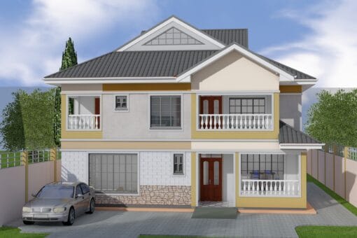 4 bedroom mansion house plan 3