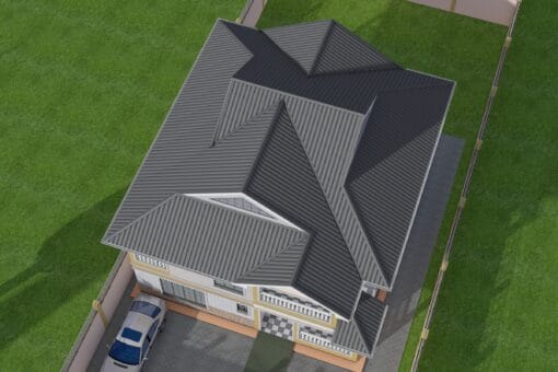 4 bedroom mansion house plan 6