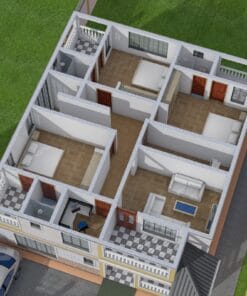 4 bedroom mansion house plan 7