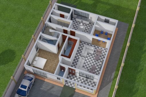4 bedroom mansion house plan 8