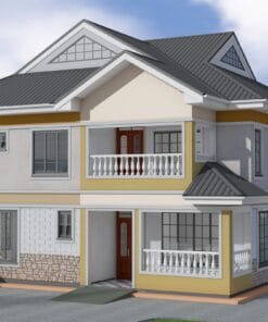 4 bedroom mansion house plan 1