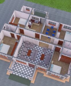 4 bedroom house plan with 2 bedrooms ensuite