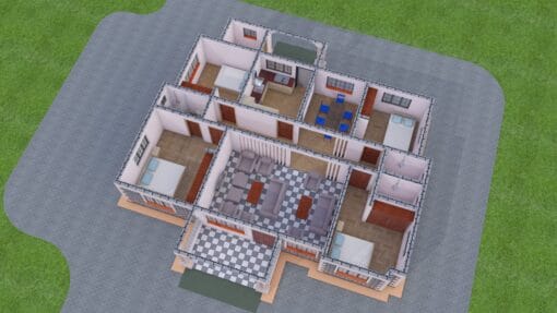 4 bedroom house plan with 2 bedrooms ensuite