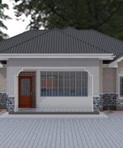 Modern 4 bedroom house plan design