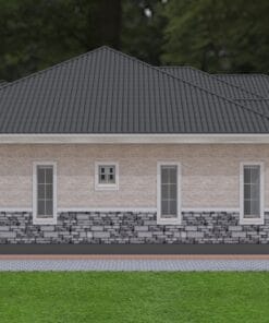 Modern 4 bedroom house plan design