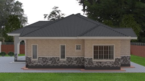 Modern 4 bedroom house plan design