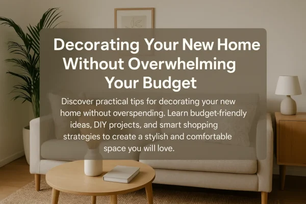 Decorating your new home without overwhelming your budget
