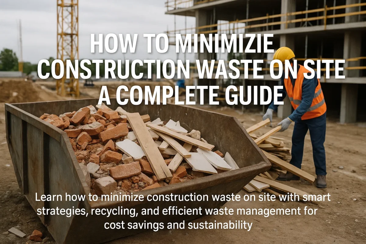 How to minimize construction waste on site