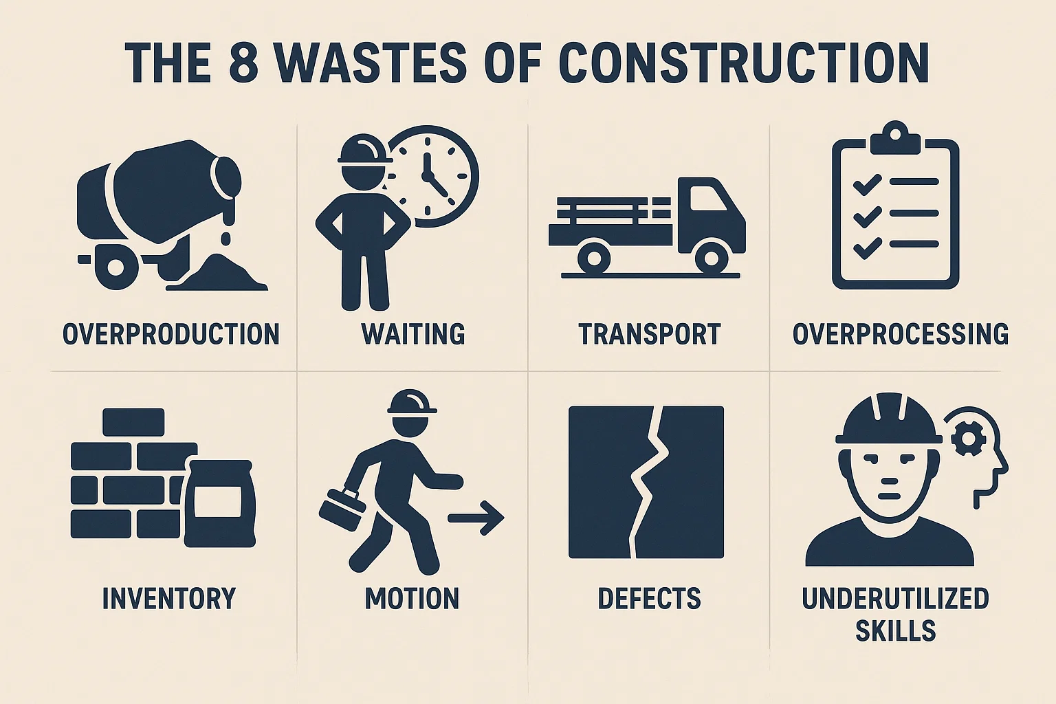 The 8 wastes of construction