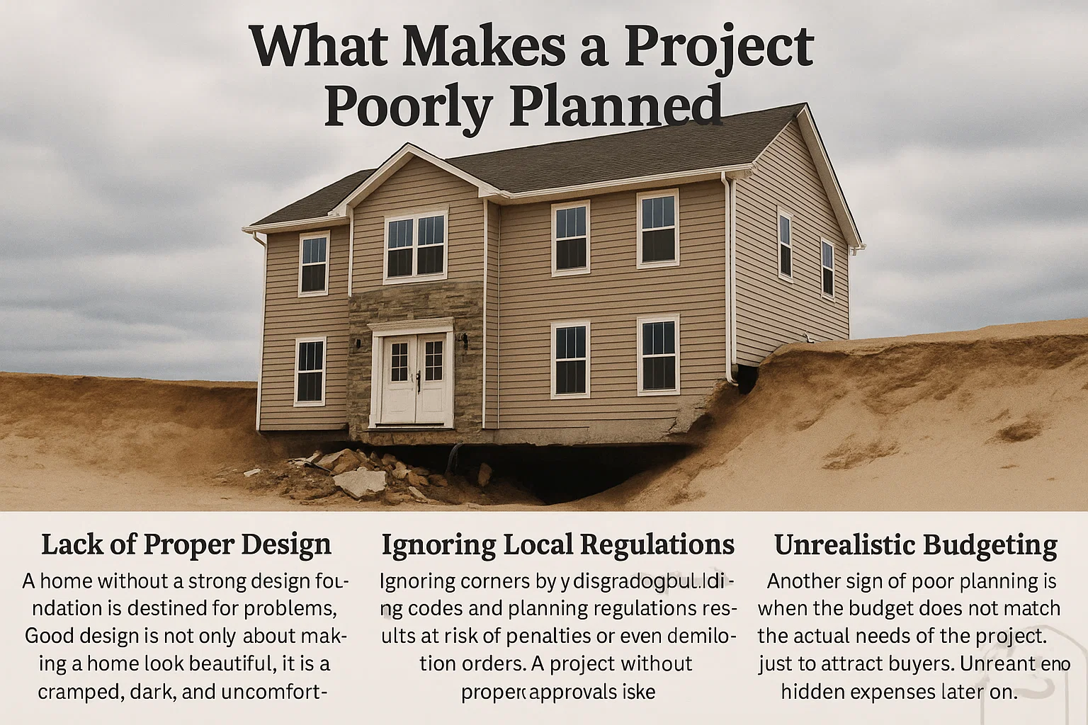What makes a project poorly planned